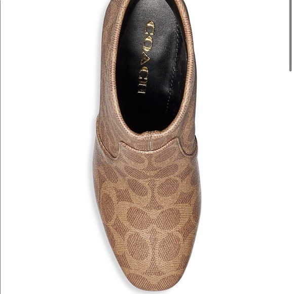 Margot Monogram Coated Canvas Booties - Picture 5 of 6